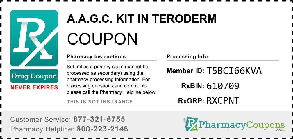 A.a.g.c. kit in teroderm Prescription Drug Coupon with Pharmacy Savings