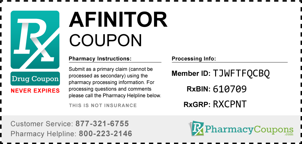 Afinitor Prescription Drug Coupon with Pharmacy Savings