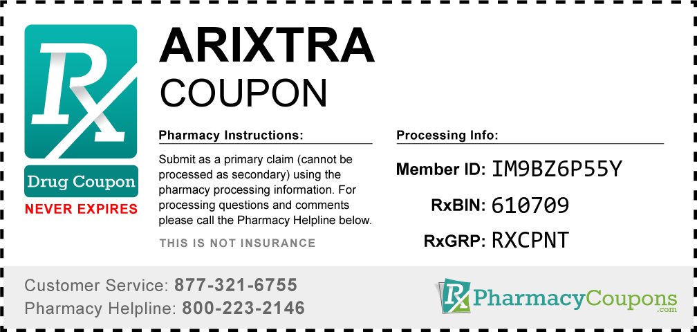 Arixtra Prescription Drug Coupon with Pharmacy Savings