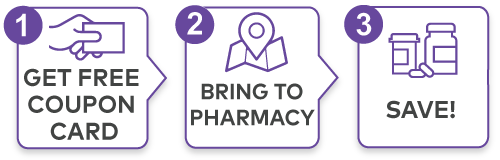 Get Free Coupon Card, Bring to Pharmacy, Save on your Prescriptions