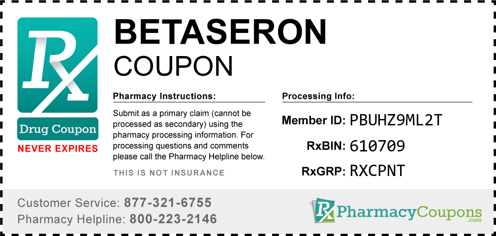 Betaseron Prescription Drug Coupon with Pharmacy Savings
