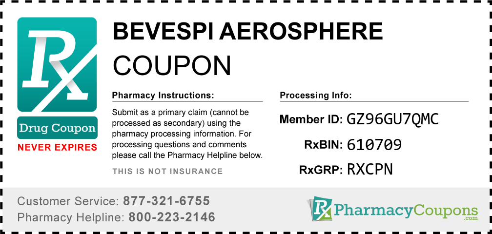 Bevespi aerosphere Prescription Drug Coupon with Pharmacy Savings