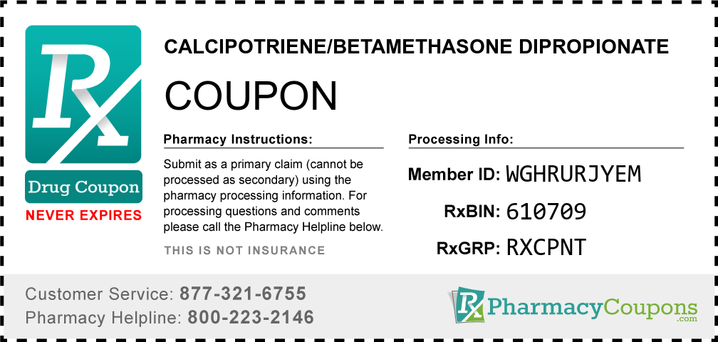 Calcipotriene/betamethasone dipropionate Prescription Drug Coupon with Pharmacy Savings