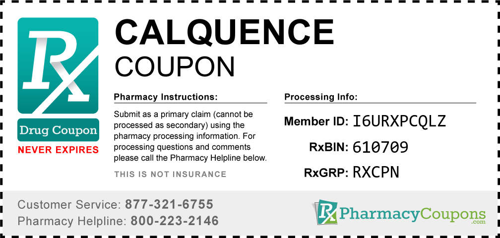 Calquence Prescription Drug Coupon with Pharmacy Savings