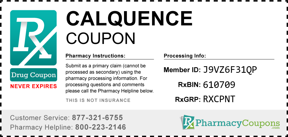 Calquence Prescription Drug Coupon with Pharmacy Savings