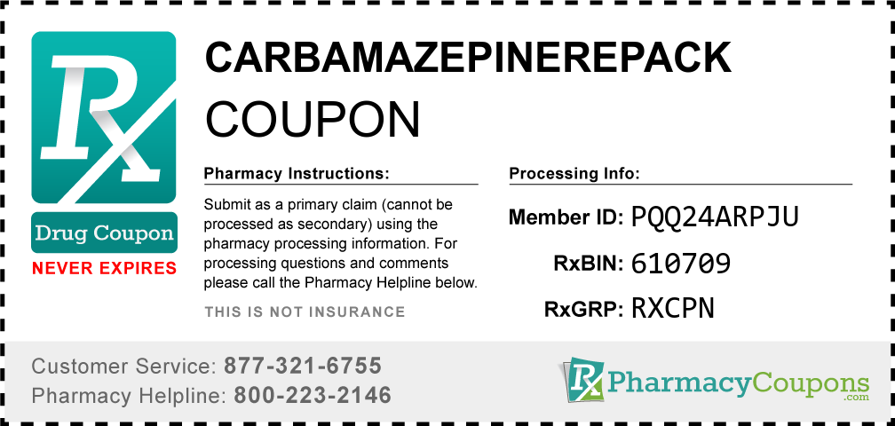 Carbamazepinerepack Prescription Drug Coupon with Pharmacy Savings