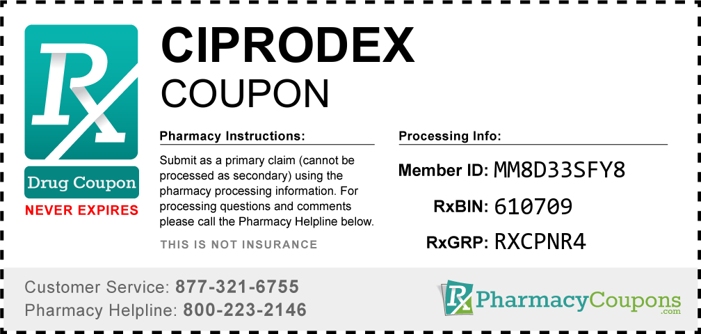 Ciprodex Prescription Drug Coupon with Pharmacy Savings