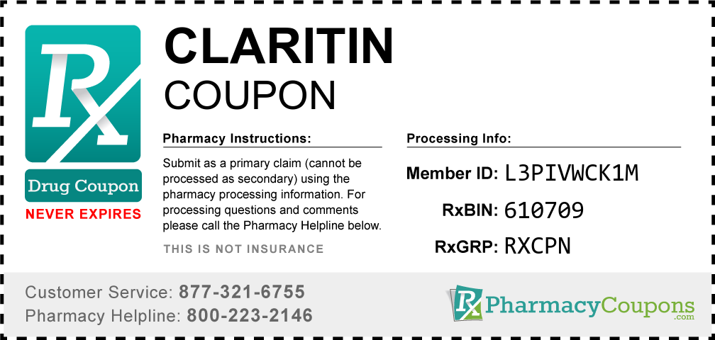 Claritin Prescription Drug Coupon with Pharmacy Savings