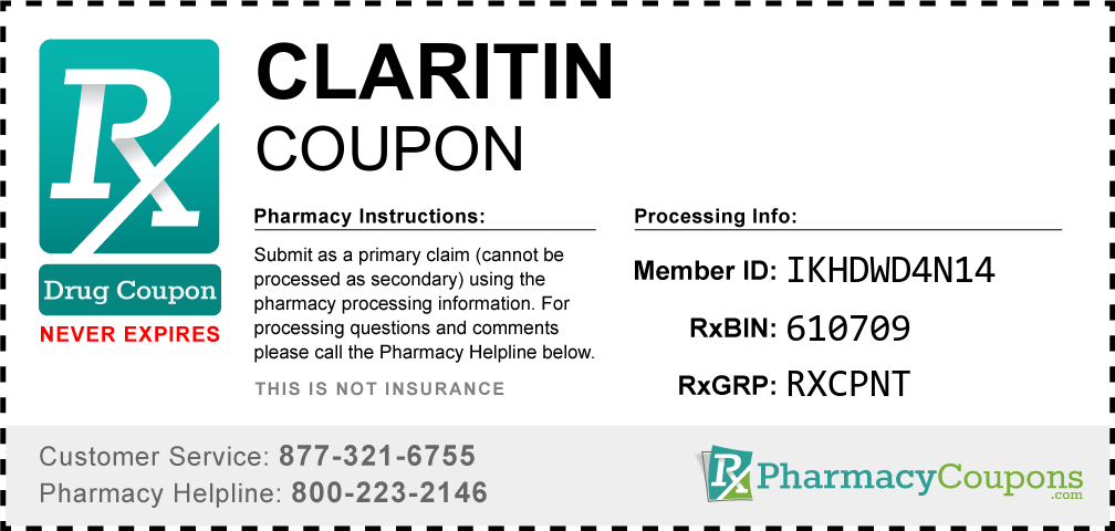 Claritin Prescription Drug Coupon with Pharmacy Savings