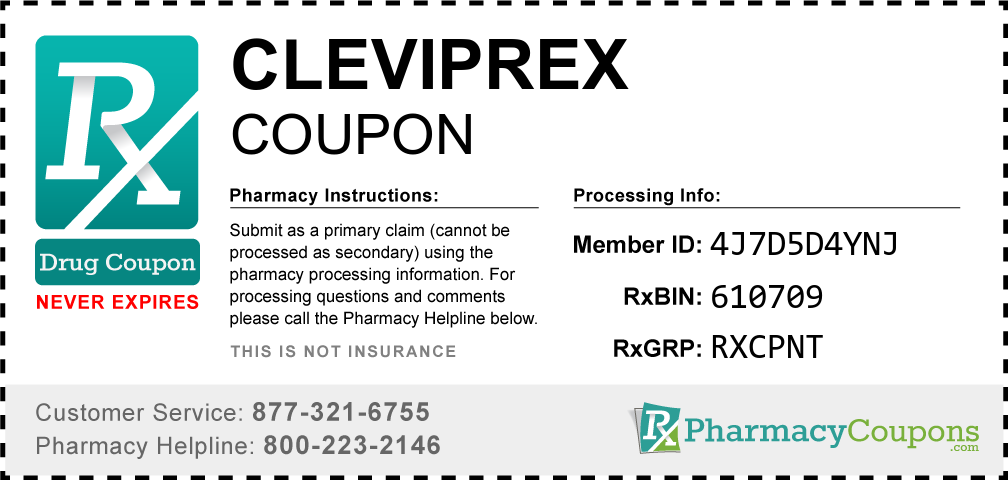 Cleviprex Prescription Drug Coupon with Pharmacy Savings