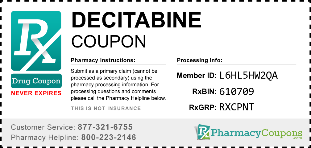 Decitabine Prescription Drug Coupon with Pharmacy Savings