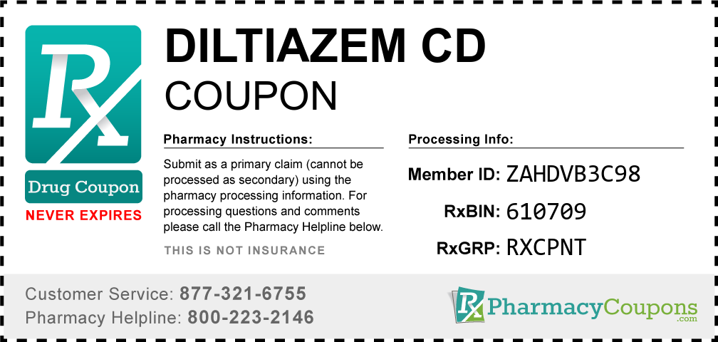 Diltiazem cd Prescription Drug Coupon with Pharmacy Savings