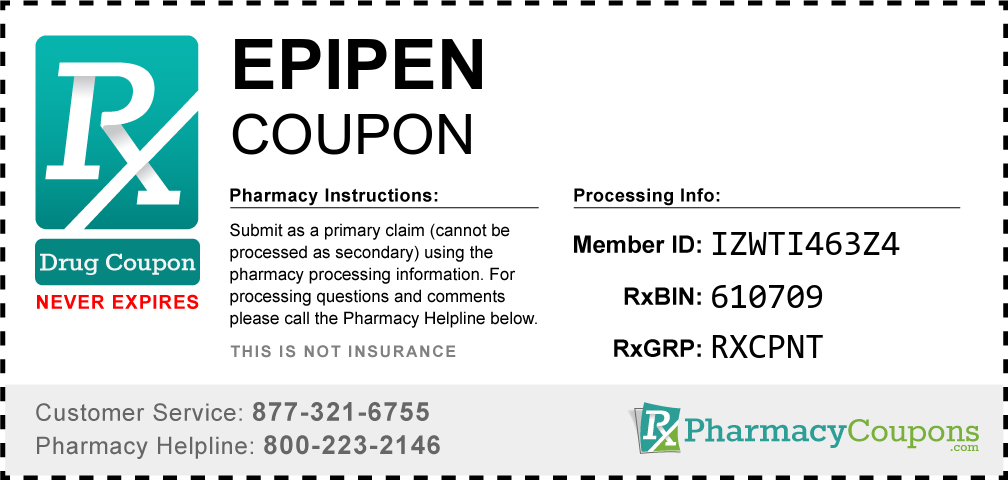 Epipen Prescription Drug Coupon with Pharmacy Savings