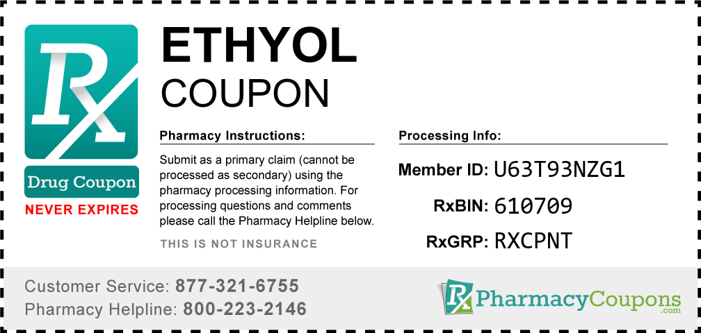 Ethyol Prescription Drug Coupon with Pharmacy Savings