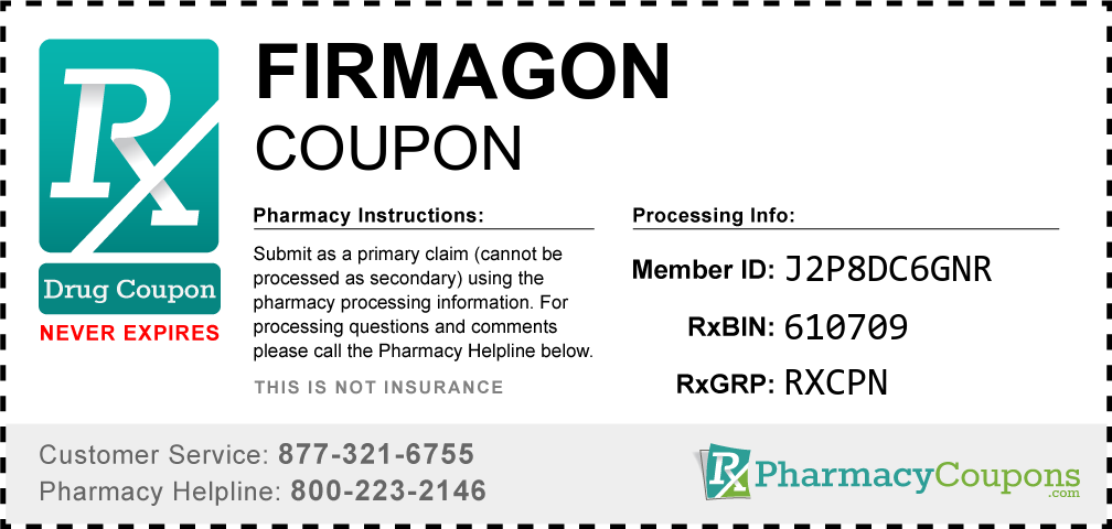 Firmagon Prescription Drug Coupon with Pharmacy Savings
