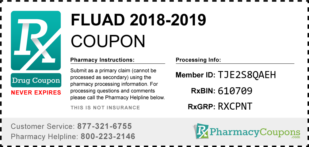 Fluad 2018-2019 Prescription Drug Coupon with Pharmacy Savings
