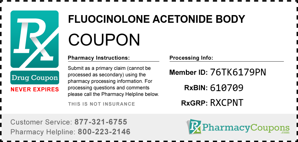 Fluocinolone acetonide body Prescription Drug Coupon with Pharmacy Savings