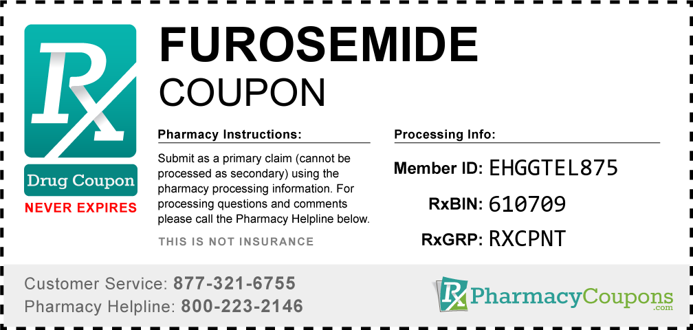 Furosemide Prescription Drug Coupon with Pharmacy Savings