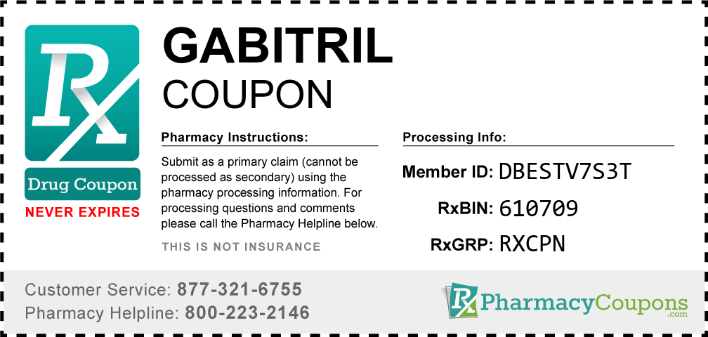 Gabitril Prescription Drug Coupon with Pharmacy Savings