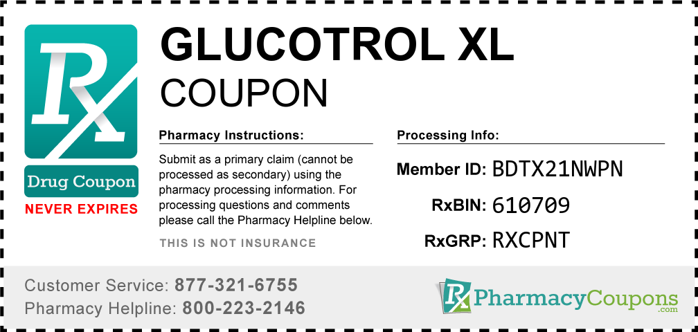 Glucotrol xl Prescription Drug Coupon with Pharmacy Savings