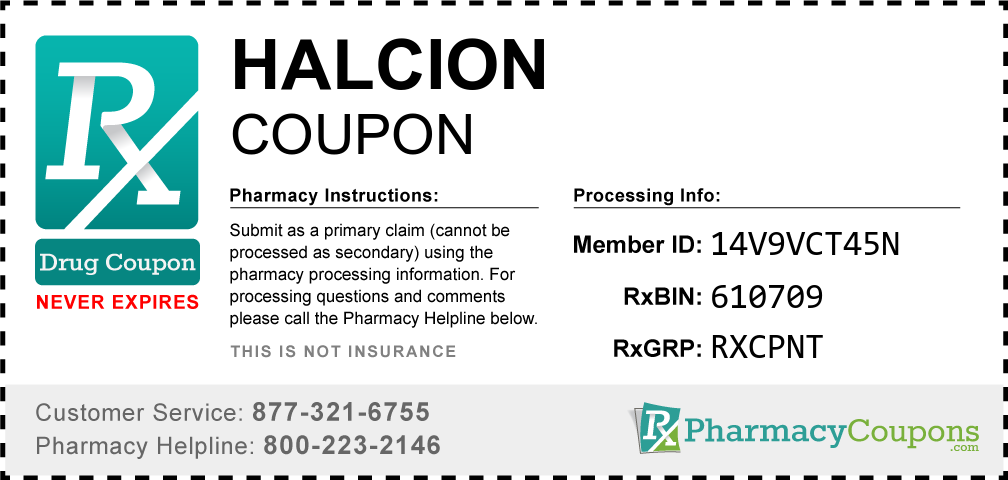 Halcion Prescription Drug Coupon with Pharmacy Savings