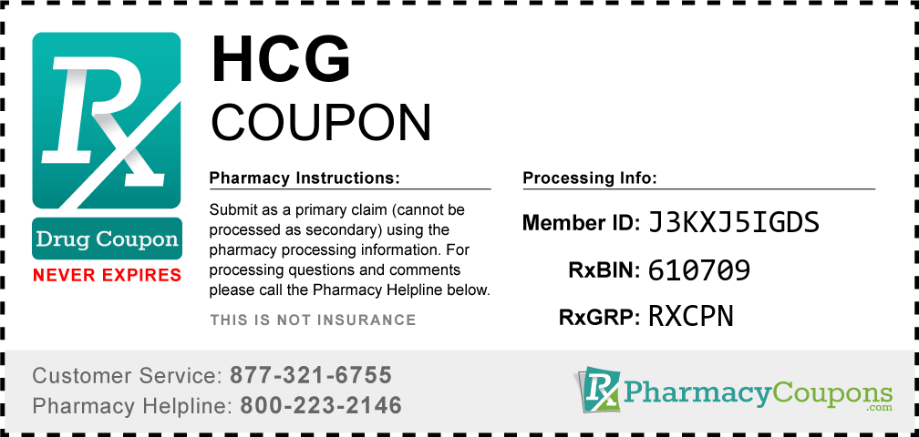 Hcg Prescription Drug Coupon with Pharmacy Savings