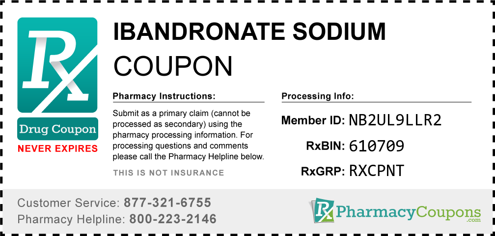 Ibandronate sodium Prescription Drug Coupon with Pharmacy Savings