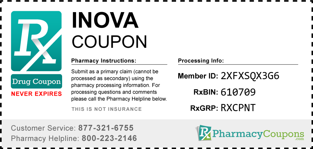 Inova Prescription Drug Coupon with Pharmacy Savings