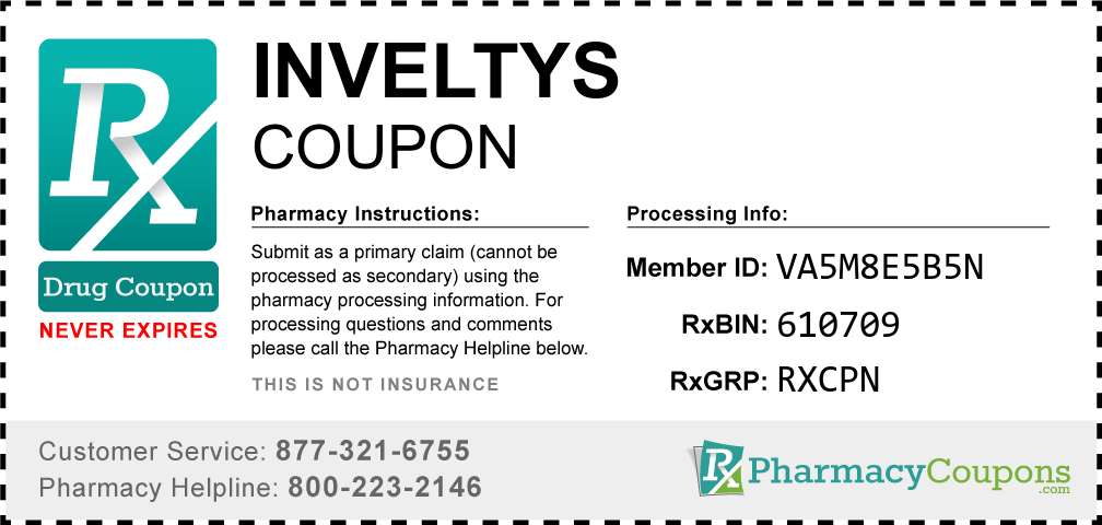 Inveltys Prescription Drug Coupon with Pharmacy Savings