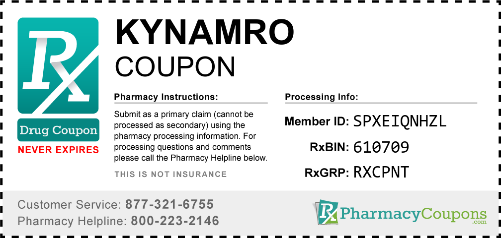 Kynamro Prescription Drug Coupon with Pharmacy Savings