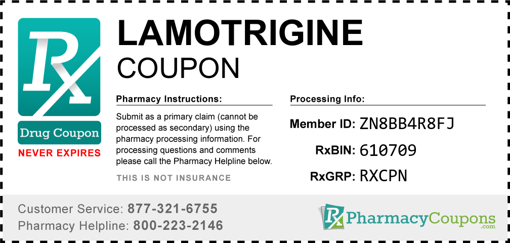 Lamotrigine Prescription Drug Coupon with Pharmacy Savings