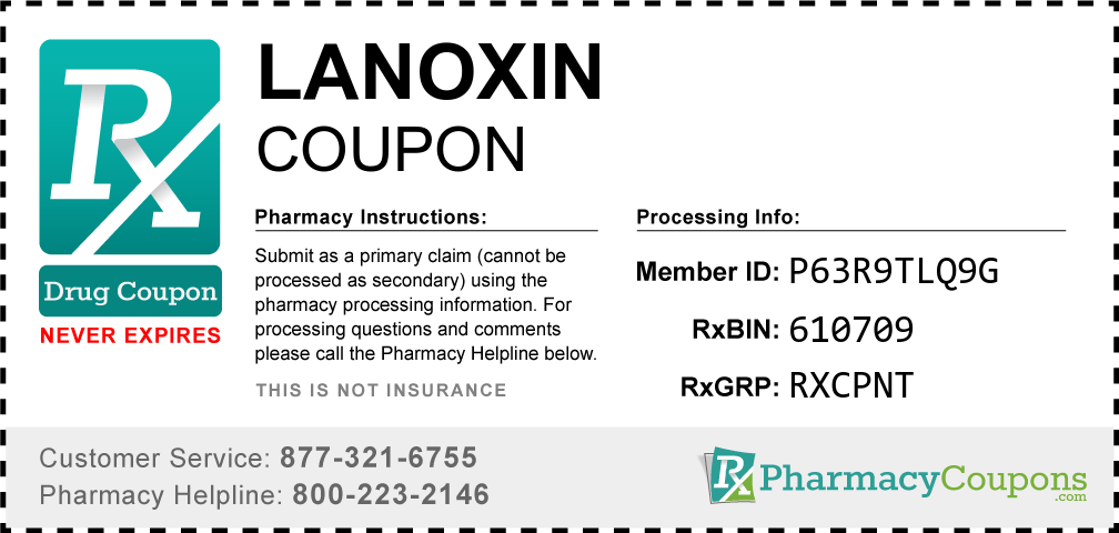 Lanoxin Prescription Drug Coupon with Pharmacy Savings