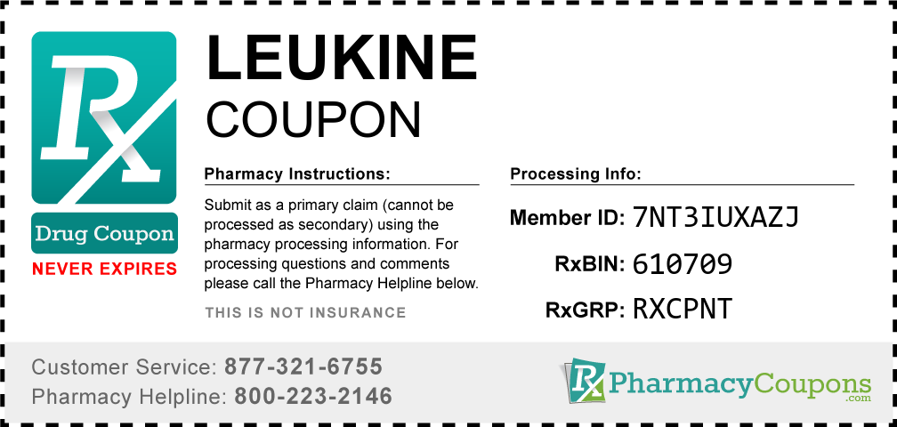 Leukine Prescription Drug Coupon with Pharmacy Savings