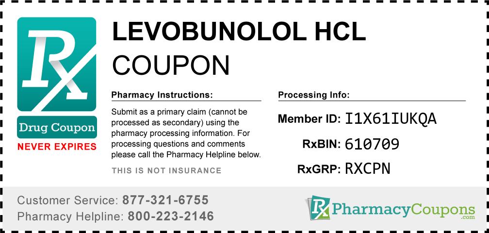 Levobunolol hcl Prescription Drug Coupon with Pharmacy Savings