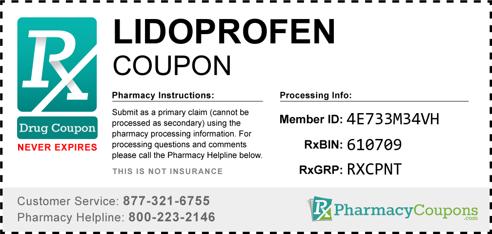 Lidoprofen Prescription Drug Coupon with Pharmacy Savings