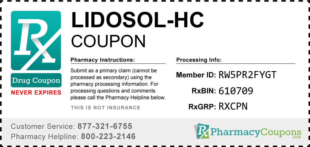 Lidosol-hc Prescription Drug Coupon with Pharmacy Savings