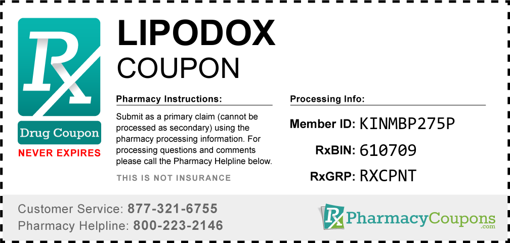 Lipodox Prescription Drug Coupon with Pharmacy Savings