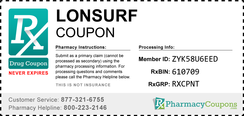 Lonsurf Prescription Drug Coupon with Pharmacy Savings