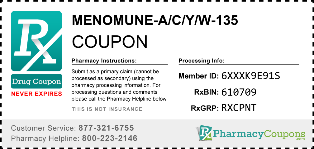 Menomune-a/c/y/w-135 Prescription Drug Coupon with Pharmacy Savings