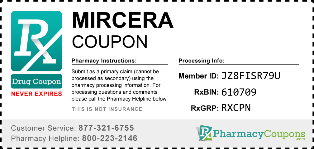 Mircera Prescription Drug Coupon with Pharmacy Savings