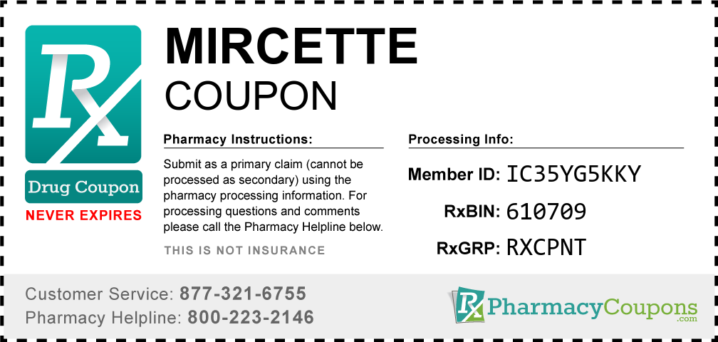 Mircette Prescription Drug Coupon with Pharmacy Savings