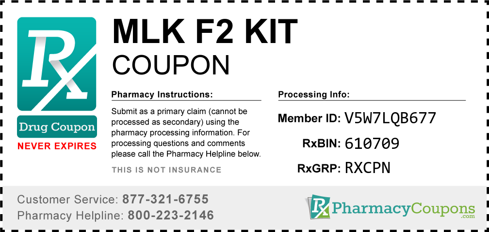 Mlk f2 kit Prescription Drug Coupon with Pharmacy Savings
