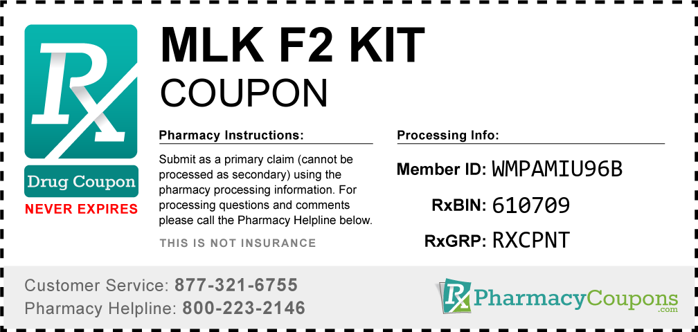 Mlk f2 kit Prescription Drug Coupon with Pharmacy Savings