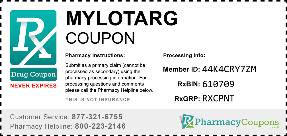 Mylotarg Prescription Drug Coupon with Pharmacy Savings