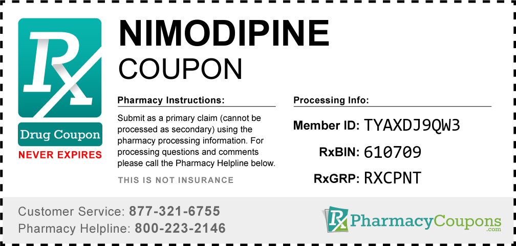 Nimodipine Prescription Drug Coupon with Pharmacy Savings