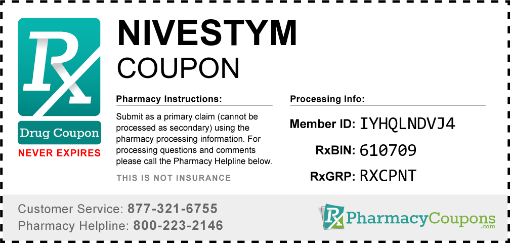Nivestym Prescription Drug Coupon with Pharmacy Savings