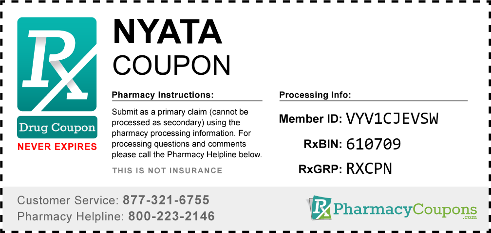 Nyata Prescription Drug Coupon with Pharmacy Savings