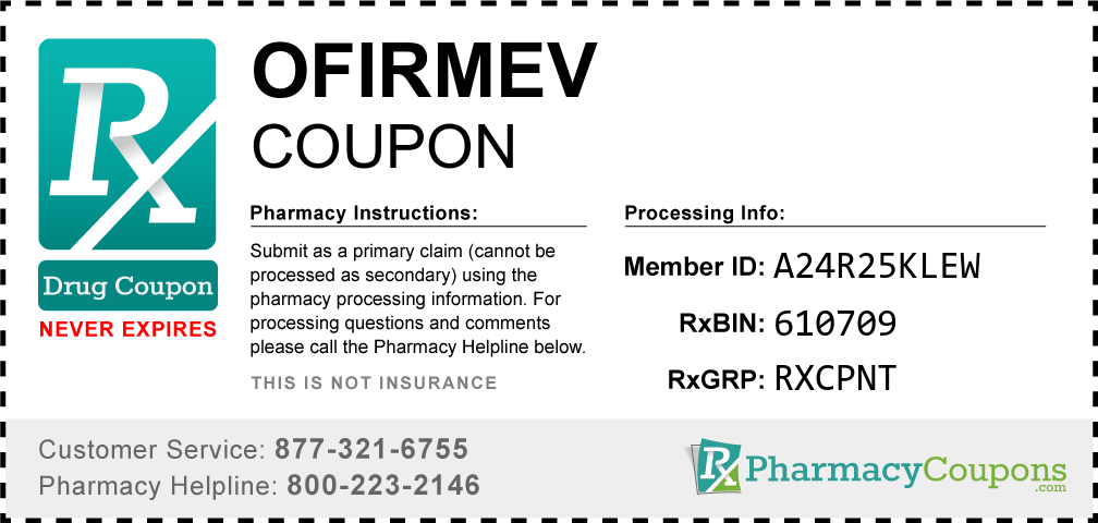 Ofirmev Prescription Drug Coupon with Pharmacy Savings