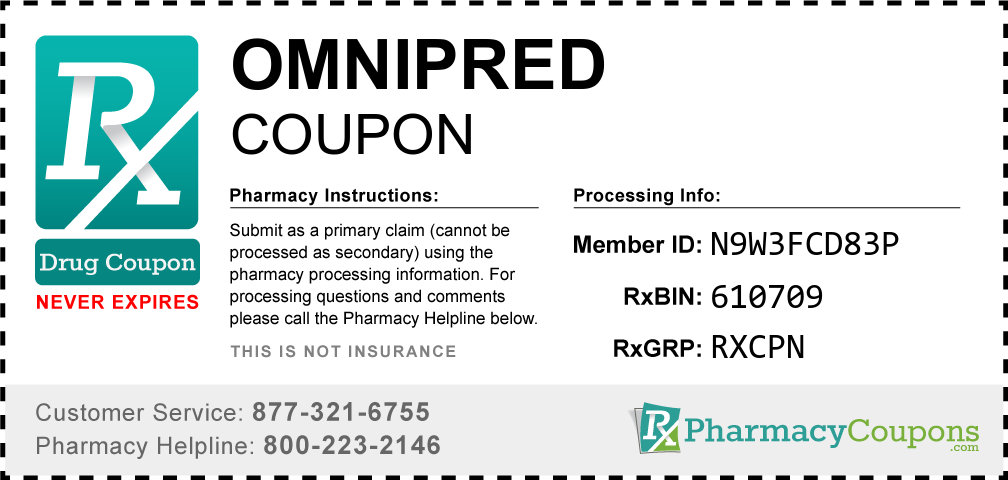 Omnipred Prescription Drug Coupon with Pharmacy Savings