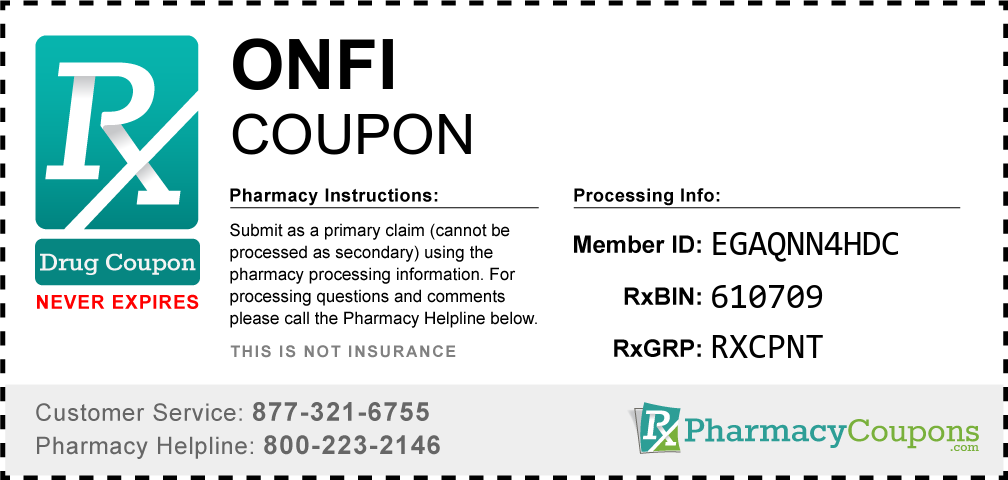 Onfi Prescription Drug Coupon with Pharmacy Savings